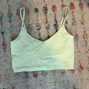 ARITZIA/SUNDAY BEST light sage green cropped tank top, size S, NEVER WORN